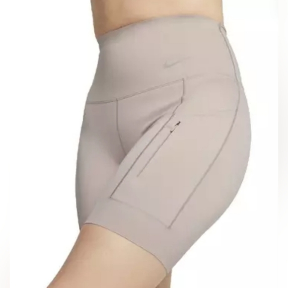 Nike Pants - Nike Universa Women's High-Waisted 8" Biker Shorts with Pockets DQ5994-272 Sz M